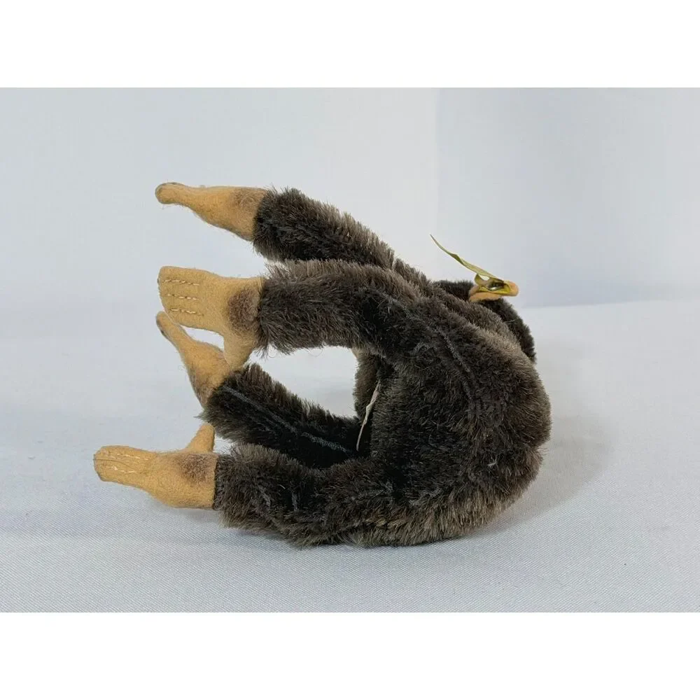 VTG Steiff Monkey Jocko Jointed Mohair Button 0020/16 Austria Germany 4.5